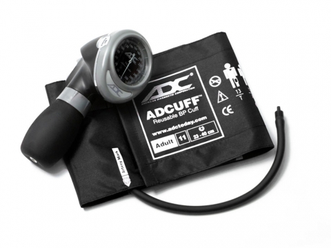 Sphygmomanometer Aneroid Unit Diagnostix™703 1-Tube Palm Style Cuff Black Nylon Adult 23 - 40 cm by American Diagnostic Corporation  ID 703-11ABK